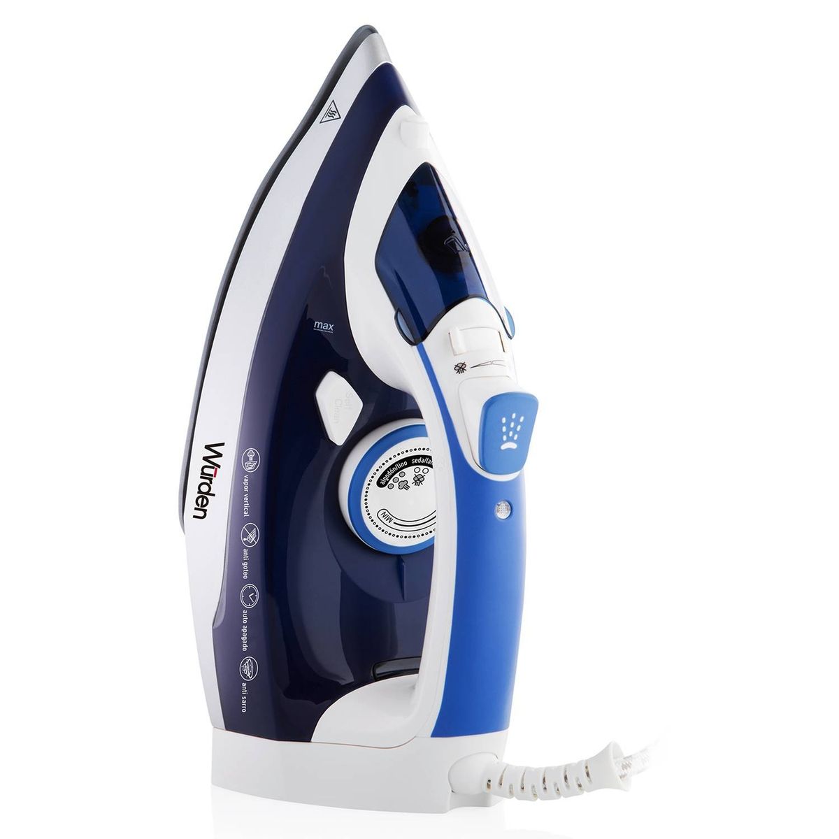 WURDEN - Plancha a Vapor Wurden 2000W Suela Cerámica Antiadherente