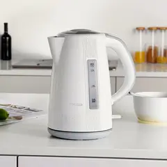 RECCO - Hervidor Eléctrico 1.7 Litros Apagado Automático Blanco