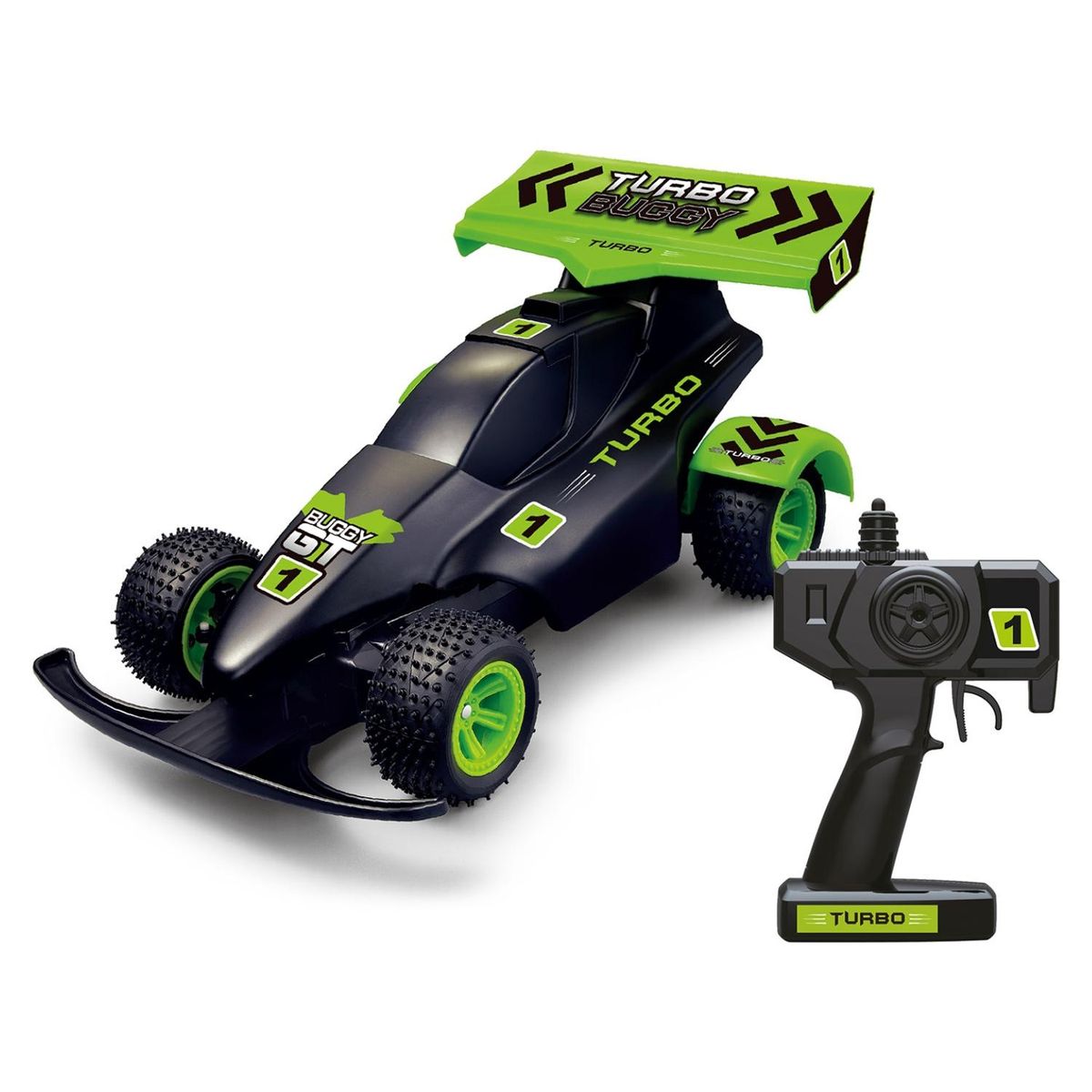 YIDAFENG - Buggy Negro Con Verde Recargable Yidafeng