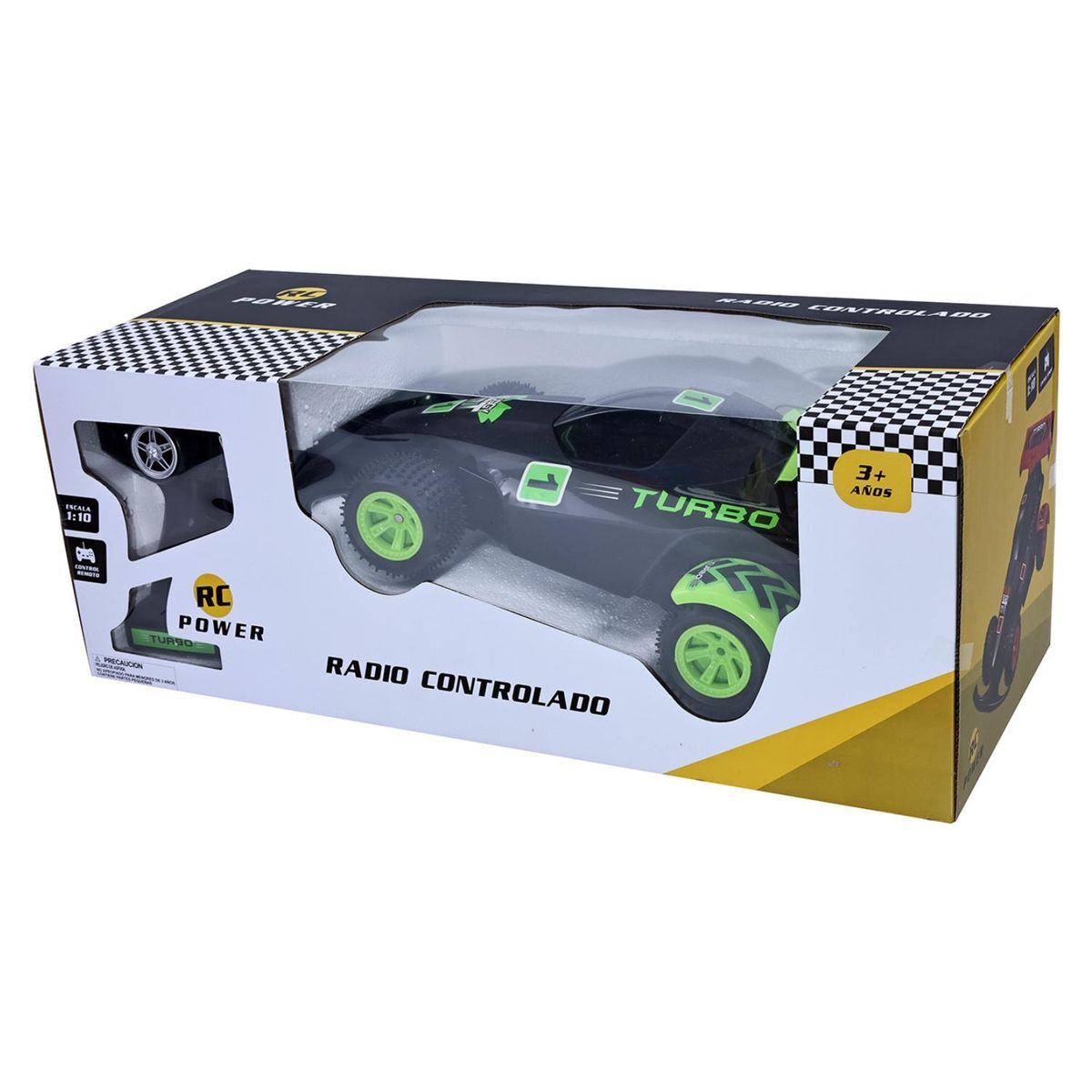 YIDAFENG - Buggy Negro Con Verde Recargable Yidafeng