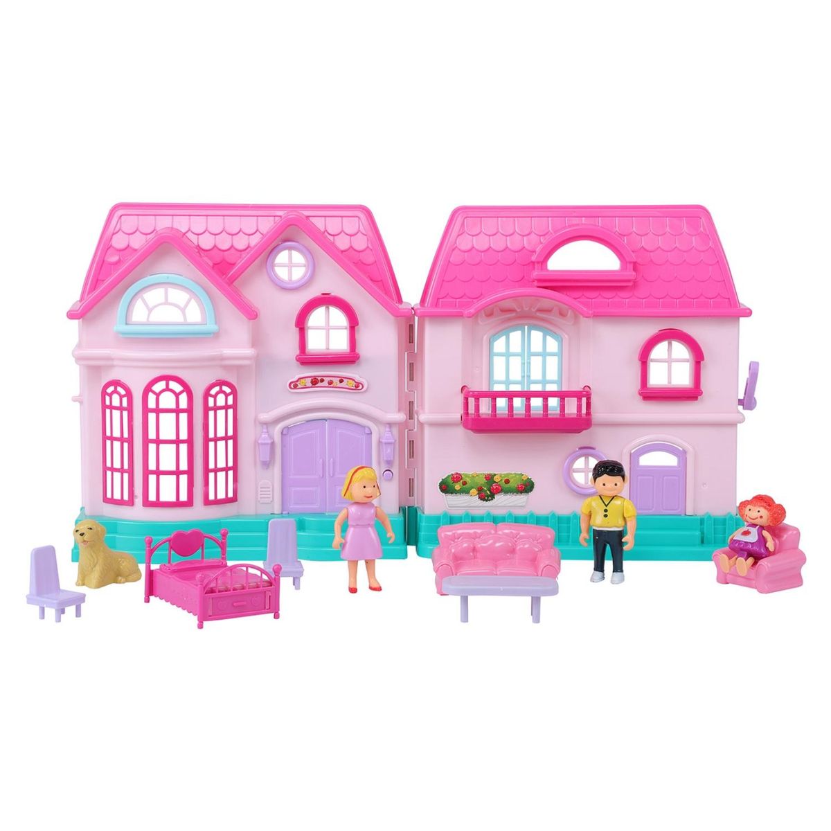 SHUN FENG LONG - Set Casa de Muñecas Con Luz Y Sonido Shun Feng Long