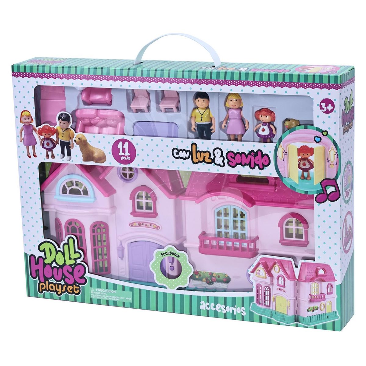 SHUN FENG LONG - Set Casa de Muñecas Con Luz Y Sonido Shun Feng Long