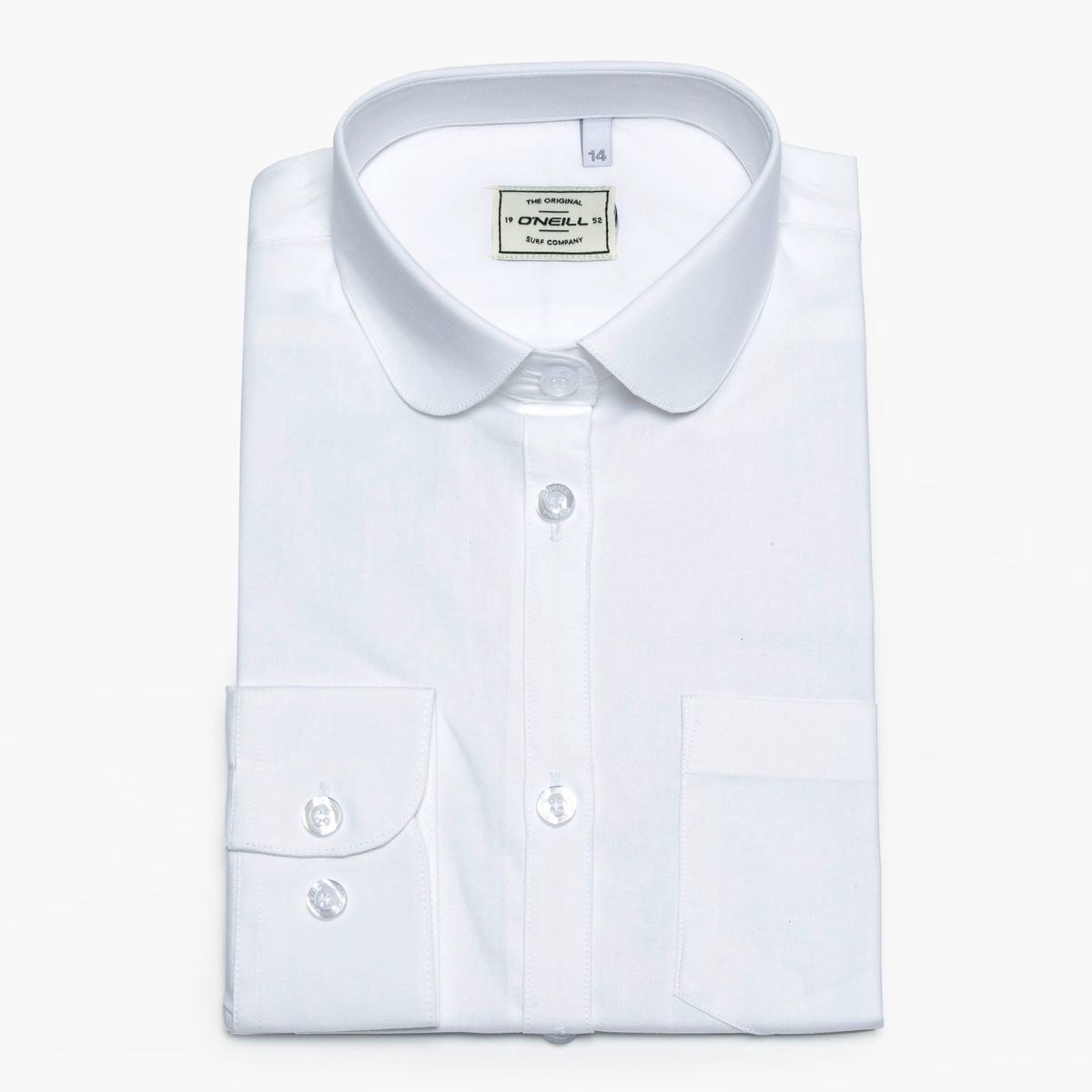 O'NEILL - Blusa Escolar, 97% Algodón Strech, Color Blanco .