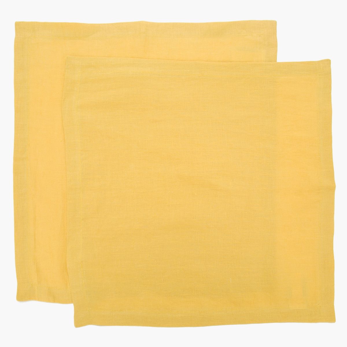 BASEMENT HOME - Set X2 Servilletas Lino Mostaza 45x45 cm