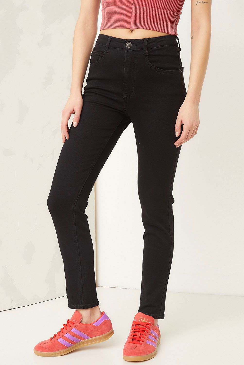 AMERICANINO - Jeans Básico Tiro Alto Mujer Americanino