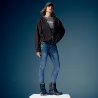 Jeans Skinny Tiro Alto Mujer