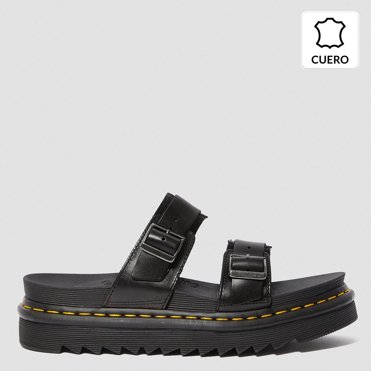 DR MARTENS - Dr Martens Myles Sandalia Mujer Cuero Negra