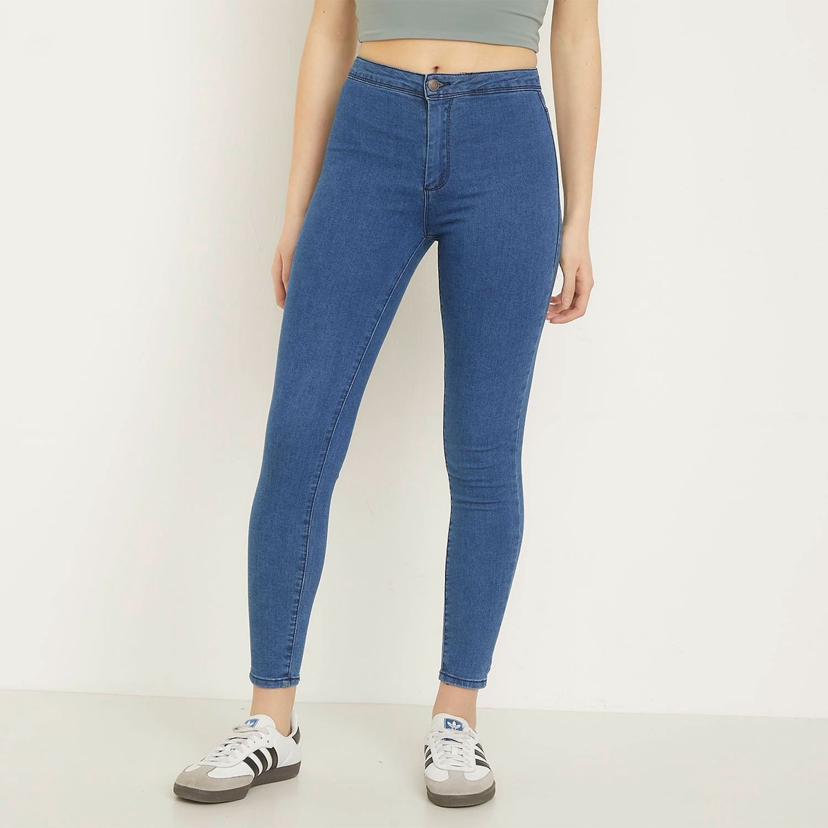SYBILLA - Jeans Skinny Tiro Alto Mujer Sybilla
