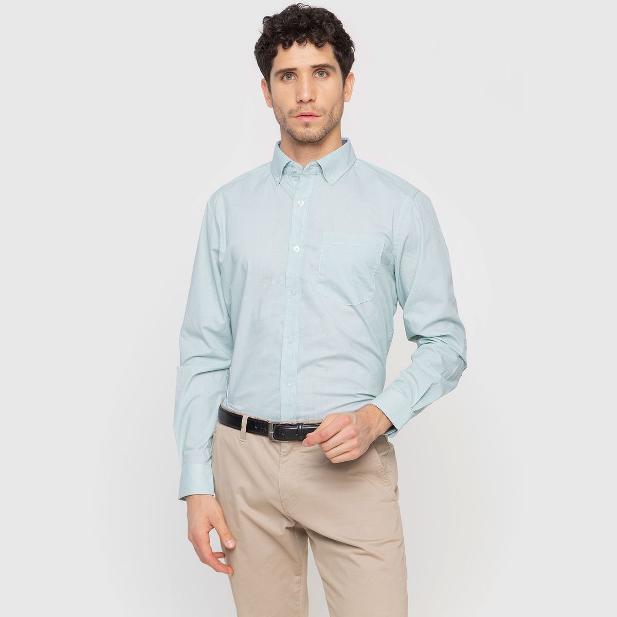 NEWPORT - Camisa Manga Larga Hombre Slim fit