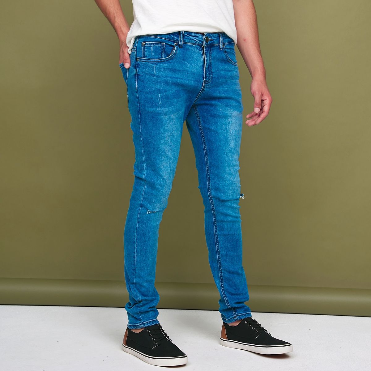 BEARCLIFF - Jeans Skinny Fit Hombre Bearcliff