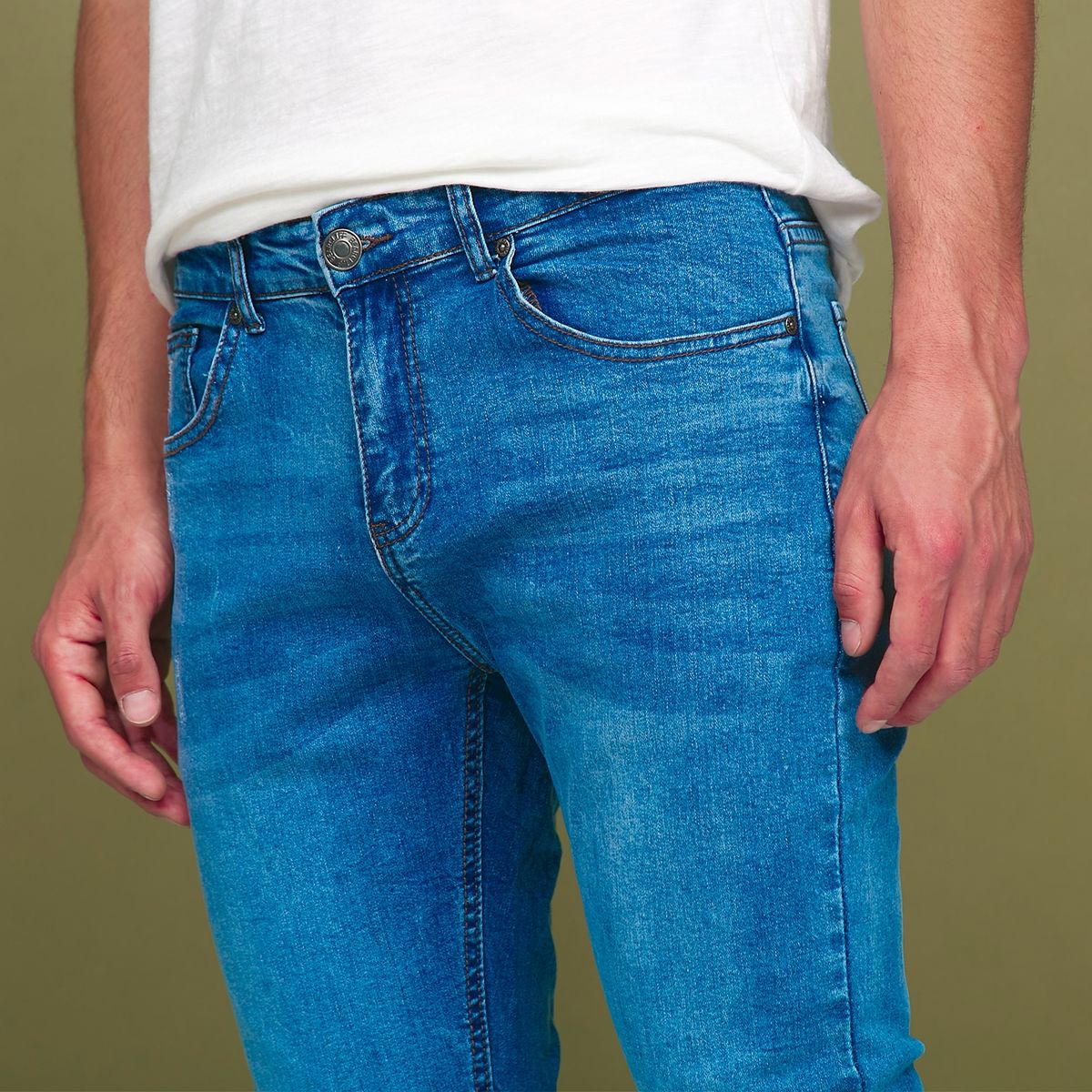 BEARCLIFF - Jeans Skinny Fit Hombre Bearcliff