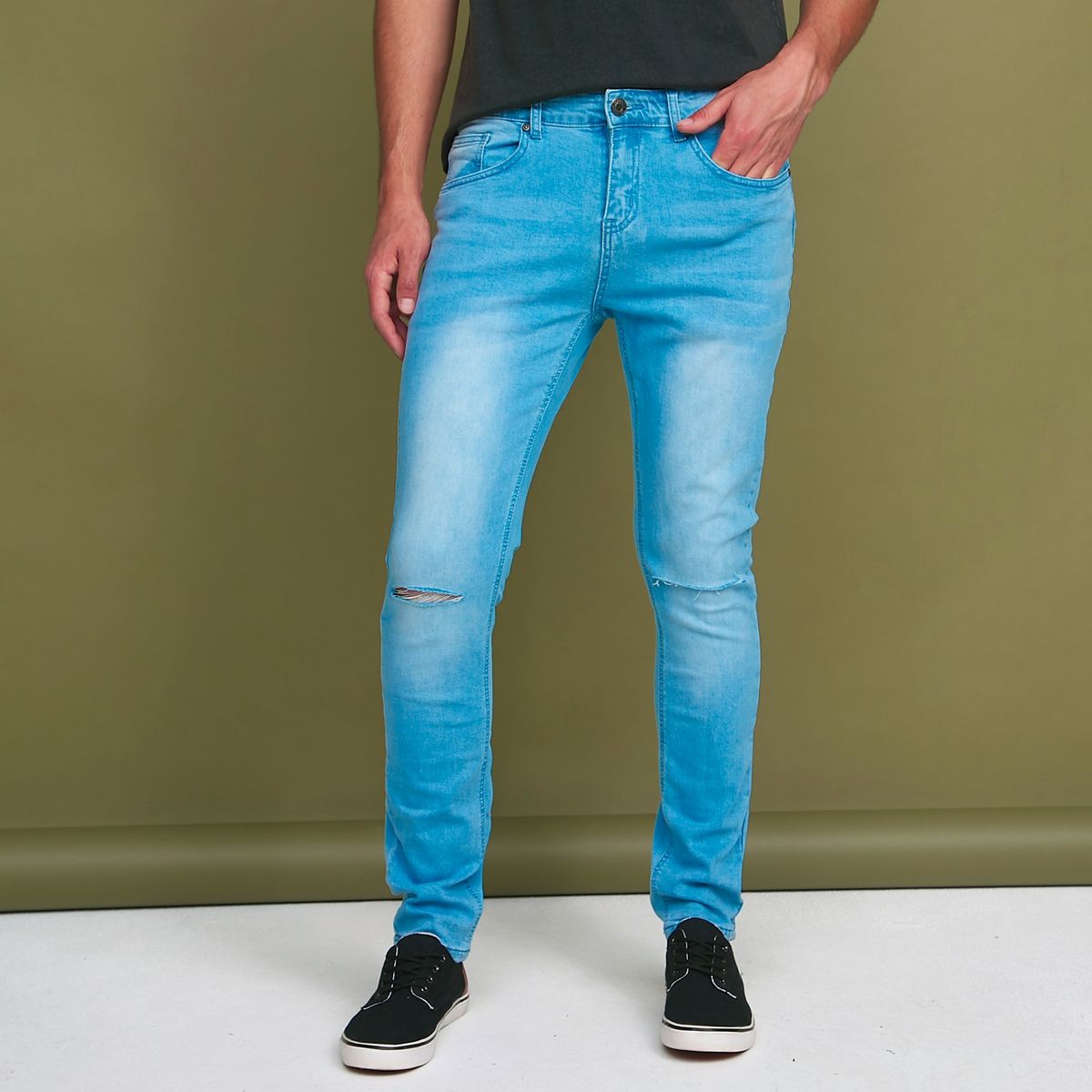 BEARCLIFF - Jeans Skinny Fit Hombre Bearcliff
