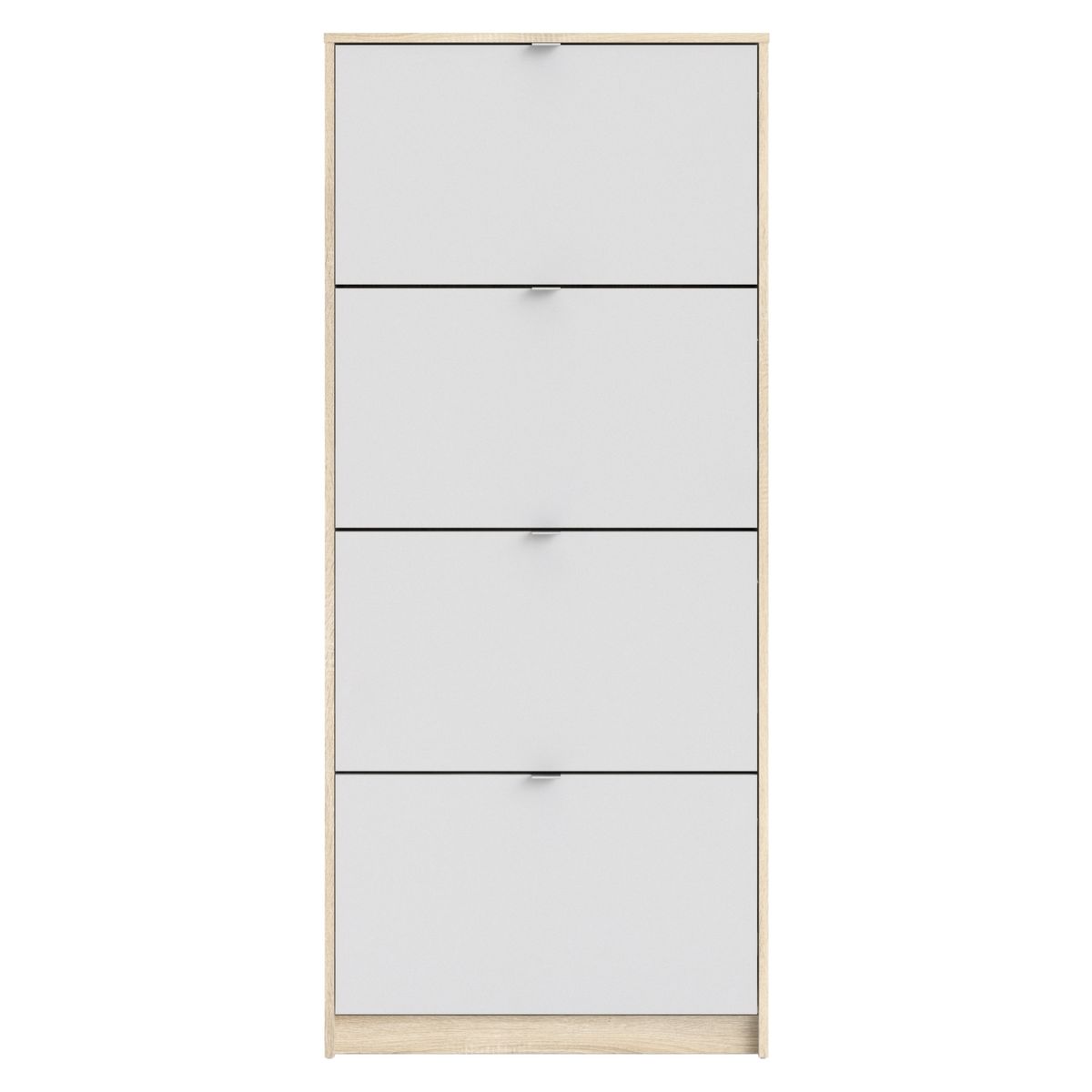 TVILUM - Zapatera Shoes 4 Cajones Blaco/Roble Tvilum