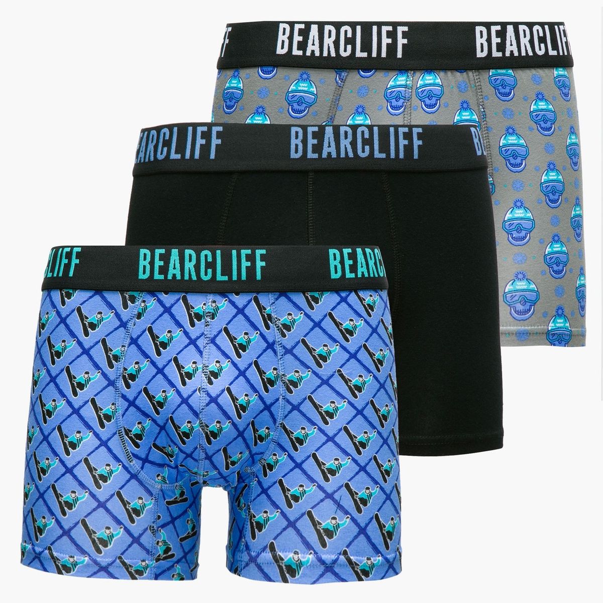 BEARCLIFF - Pack De 3 Bóxers Algodón Hombre Bearcliff