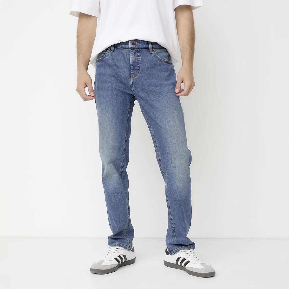 BEARCLIFF - Jeans Slim Fit Bearcliff Algodón Hombre Estilo Urbano