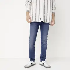 BEARCLIFF - Jeans Slim Fit Algodón Hombre Estilo Urbano