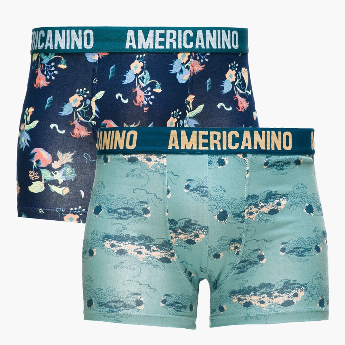 AMERICANINO - Americanino Pack de 2 Boxer de Algodón Hombre
