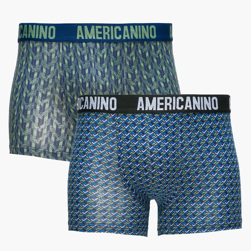 AMERICANINO - Americanino Pack de 2 Boxer de Algodón Hombre