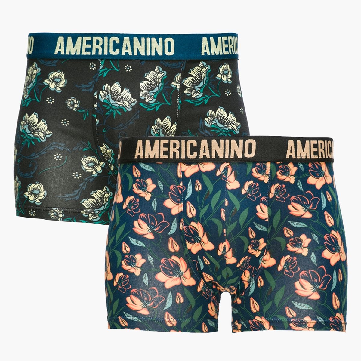 AMERICANINO - Americanino Pack de 2 Boxer de Algodón Hombre