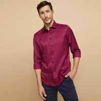 Camisa de Vestir Hombre Slim Fit Algodón