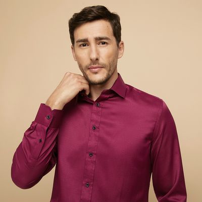 Imagen 2 del producto Camisa de Vestir Hombre Slim Fit Algodón