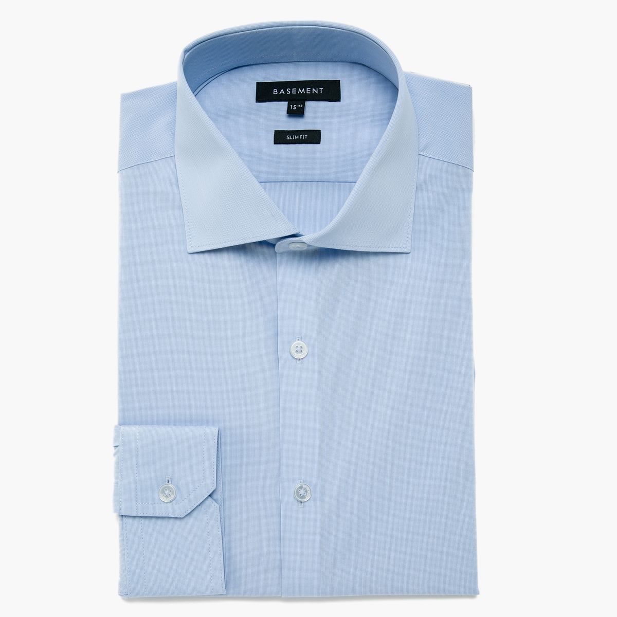 BASEMENT - Camisa Vestir Hombre Basement Algodón Slim Fit Manga Larga