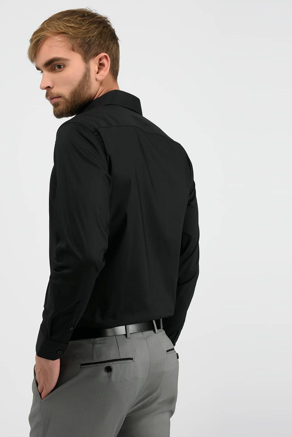 BASEMENT - Basement Camisas De Vestir Formal Algodón Hombre