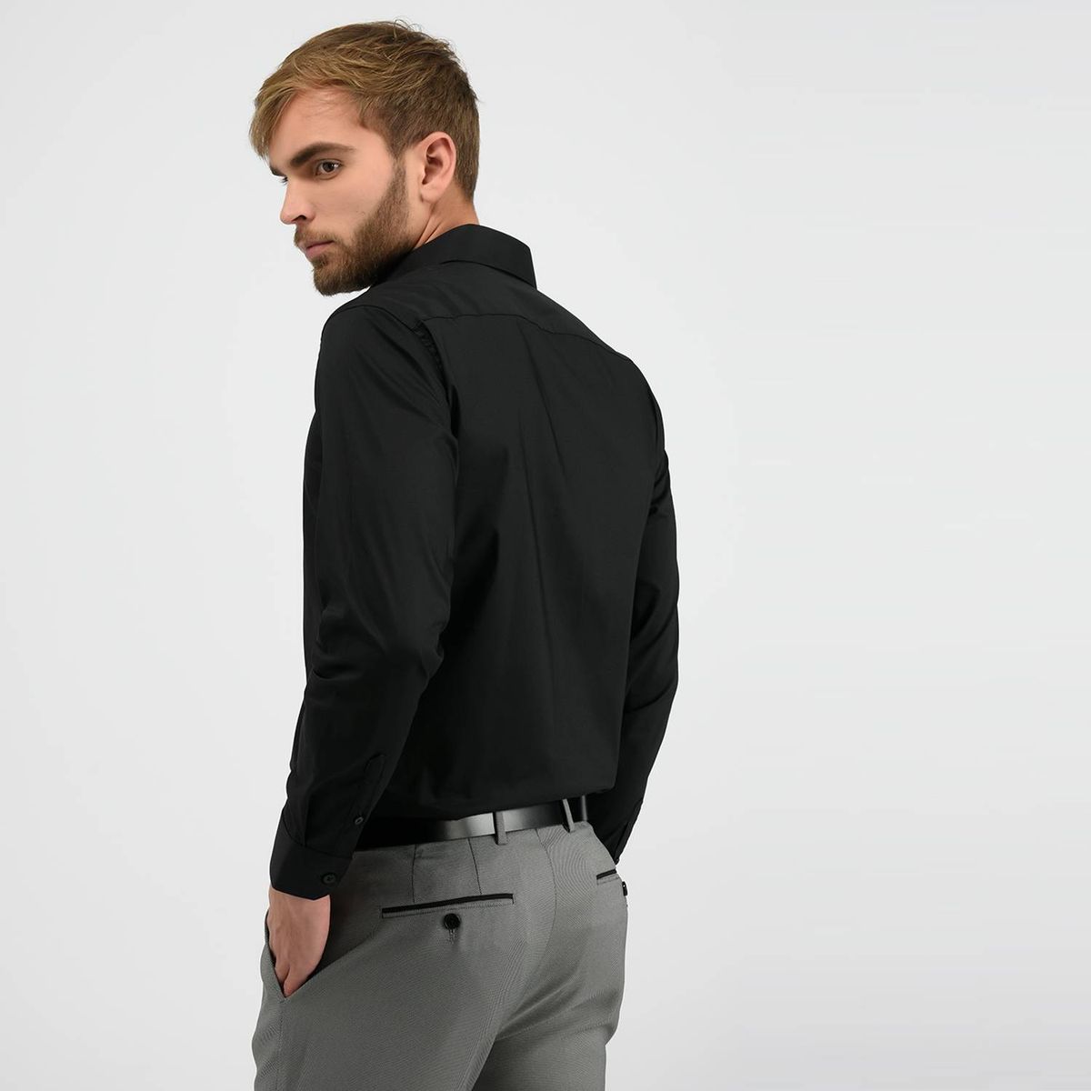 BASEMENT - Basement Camisas De Vestir Formal Algodón Hombre