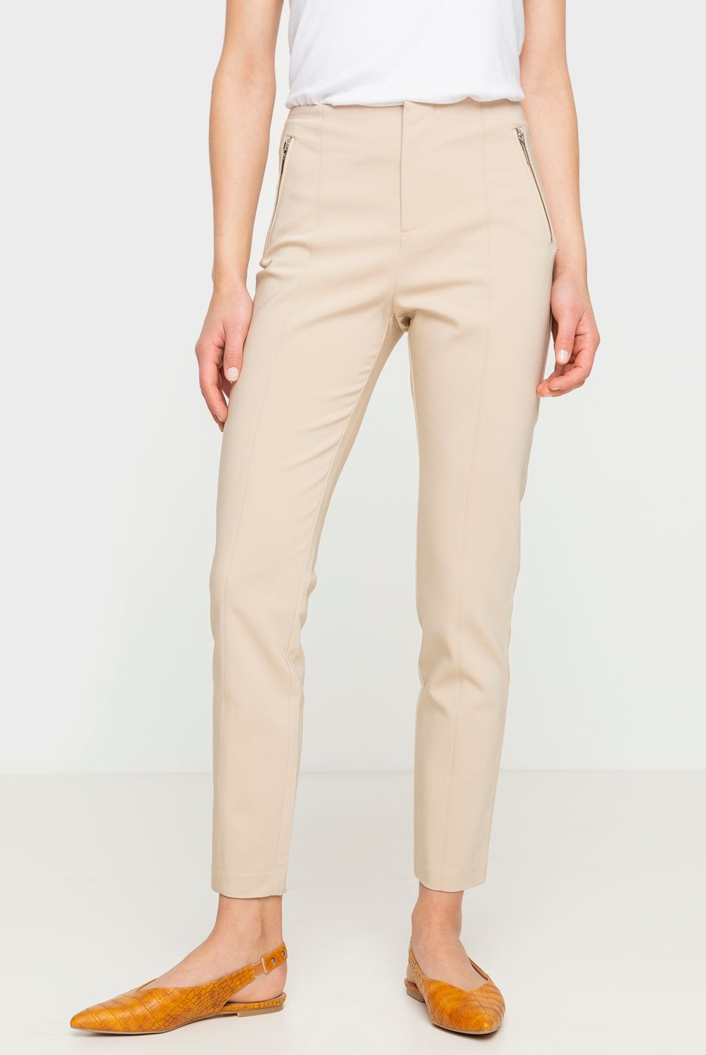 BASEMENT - Pantalón Skinny Tiro Medio Mujer