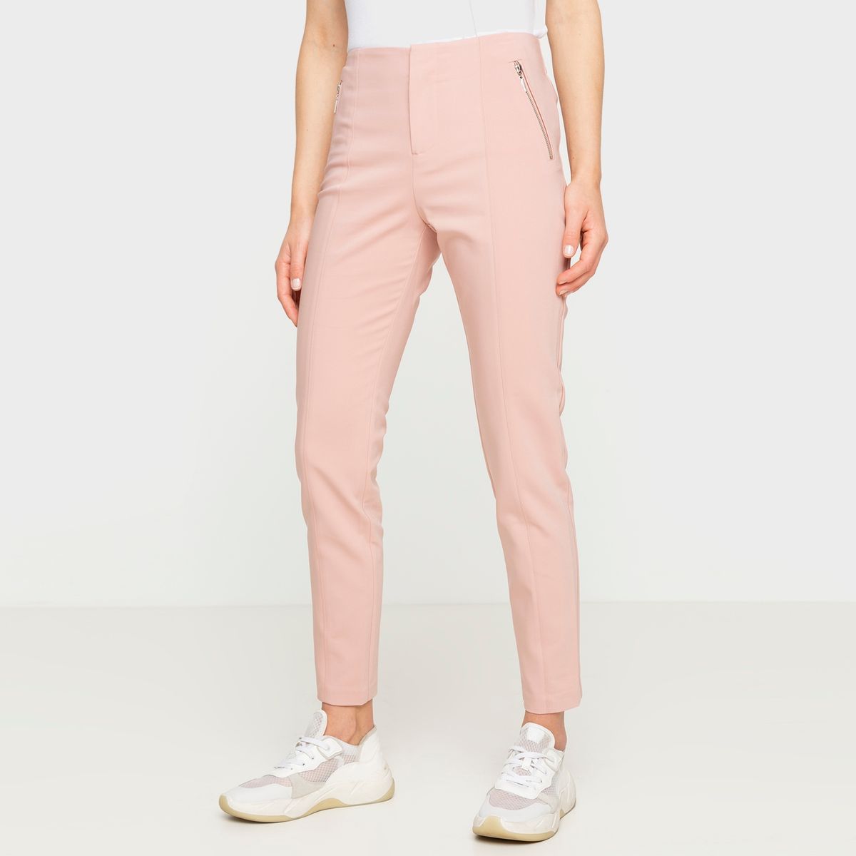 BASEMENT - Pantalón Skinny Tiro Medio Mujer