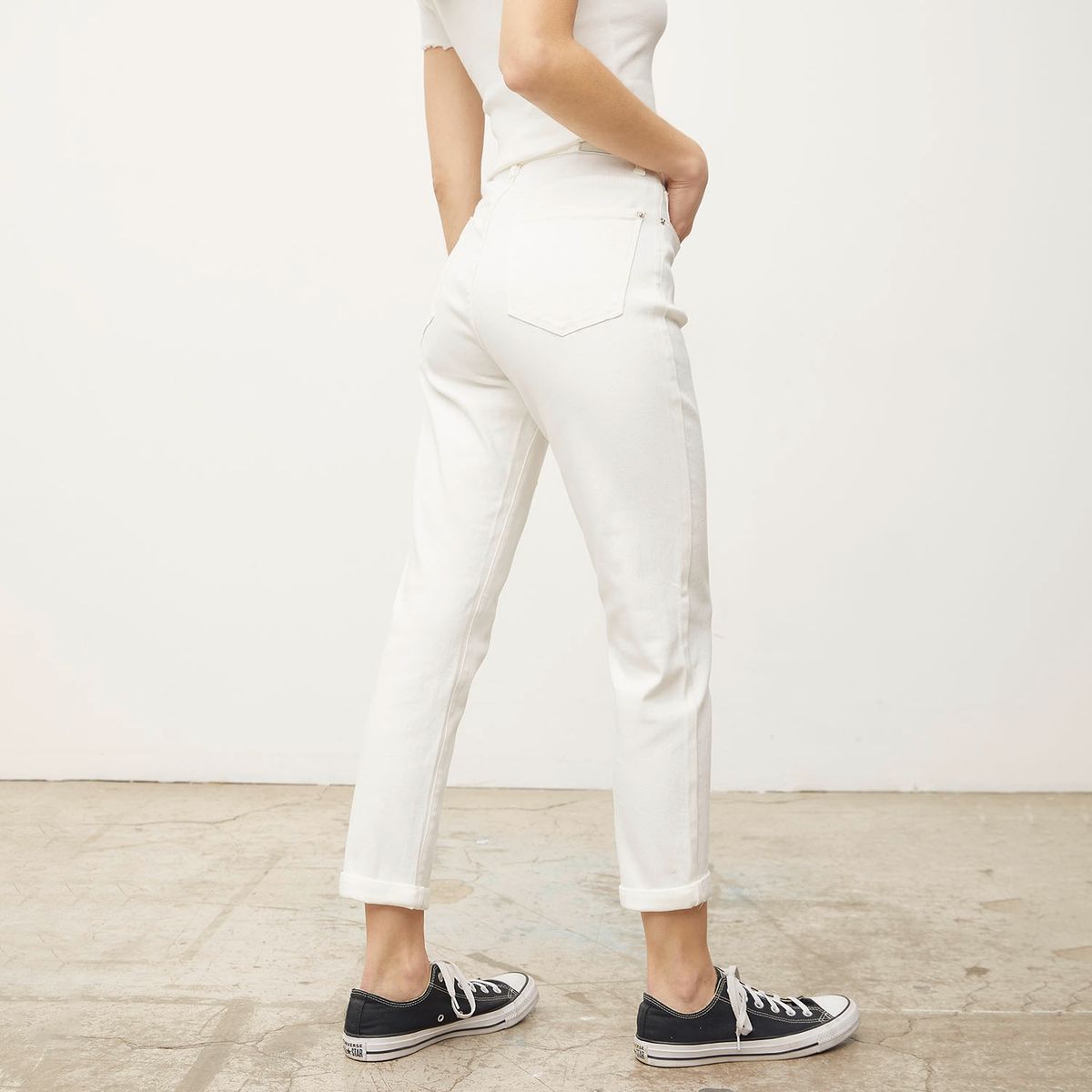 SYBILLA - Jeans Mom Tiro Alto Mujer Sybilla