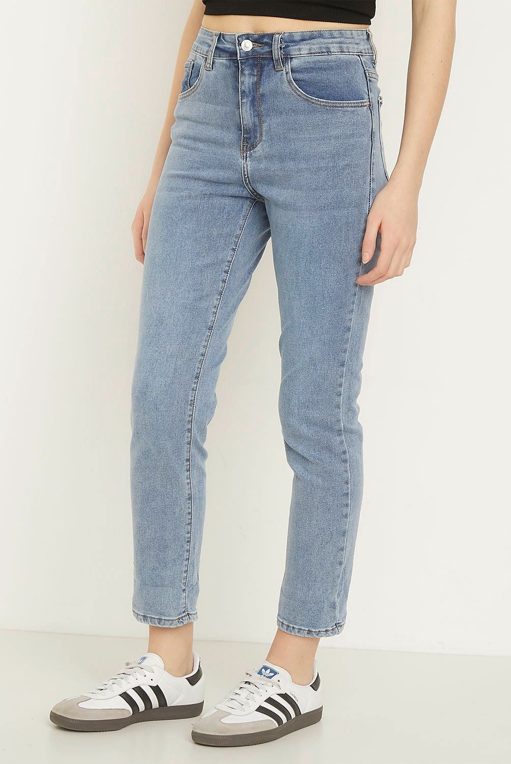 SYBILLA - Jeans Sybilla Mom Alto Mujer Denim Casual