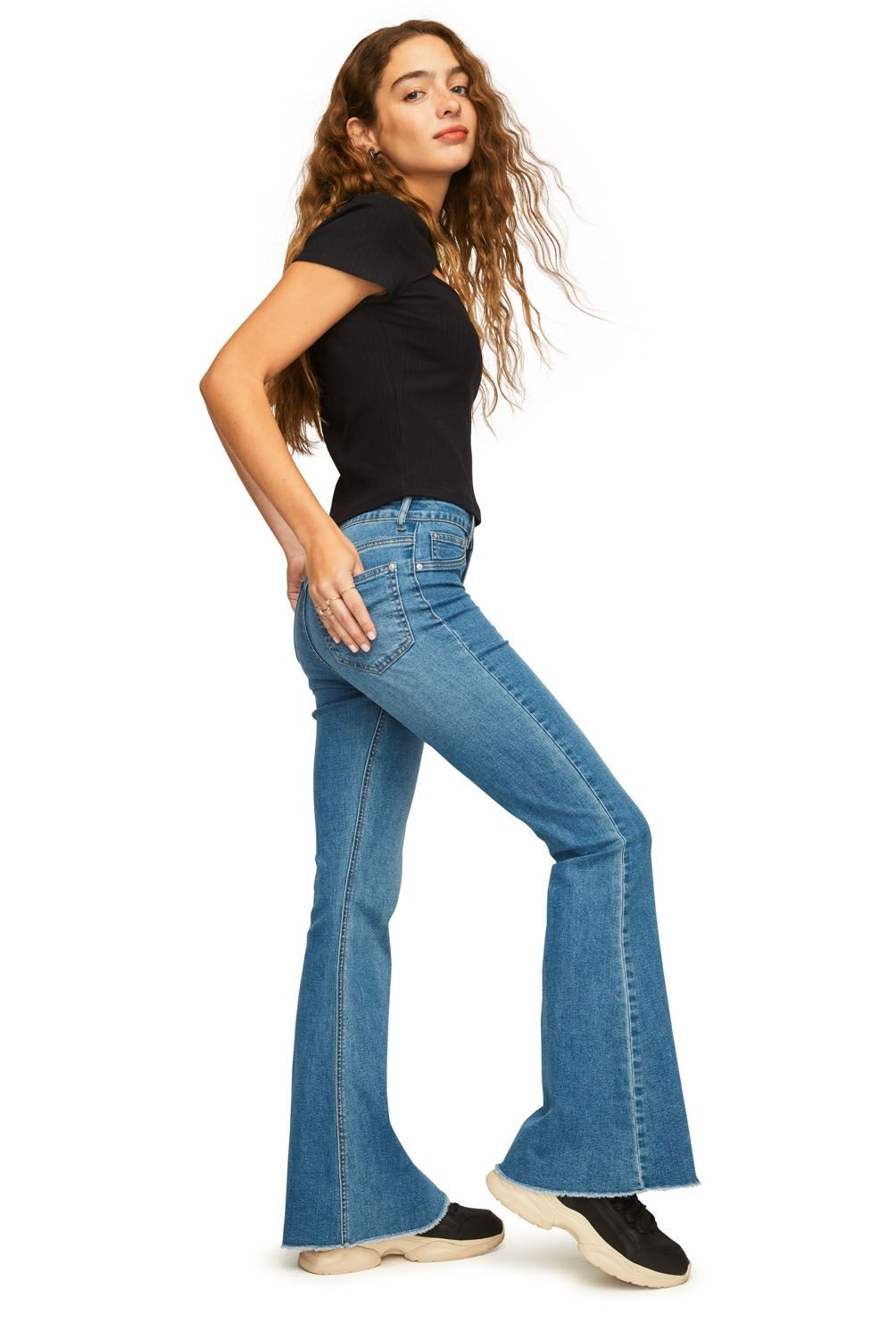 SYBILLA - Jeans Sybilla Grace Flare Tiro Alto Mujer
