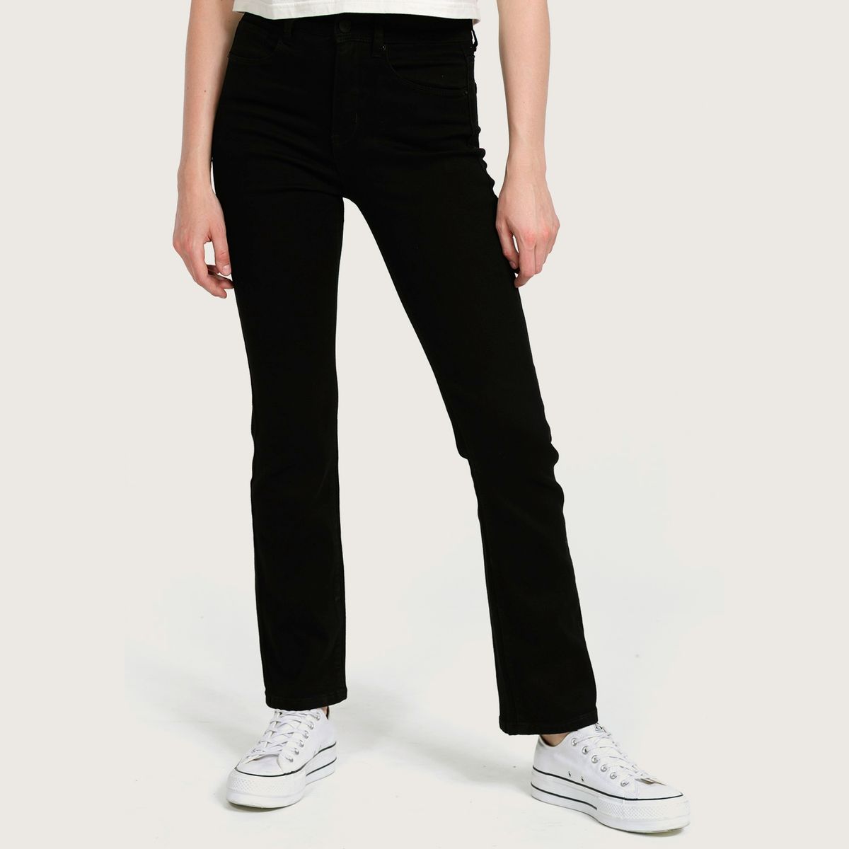 SYBILLA - Sybilla Jeans Straight Tiro Alto Denim Mujer
