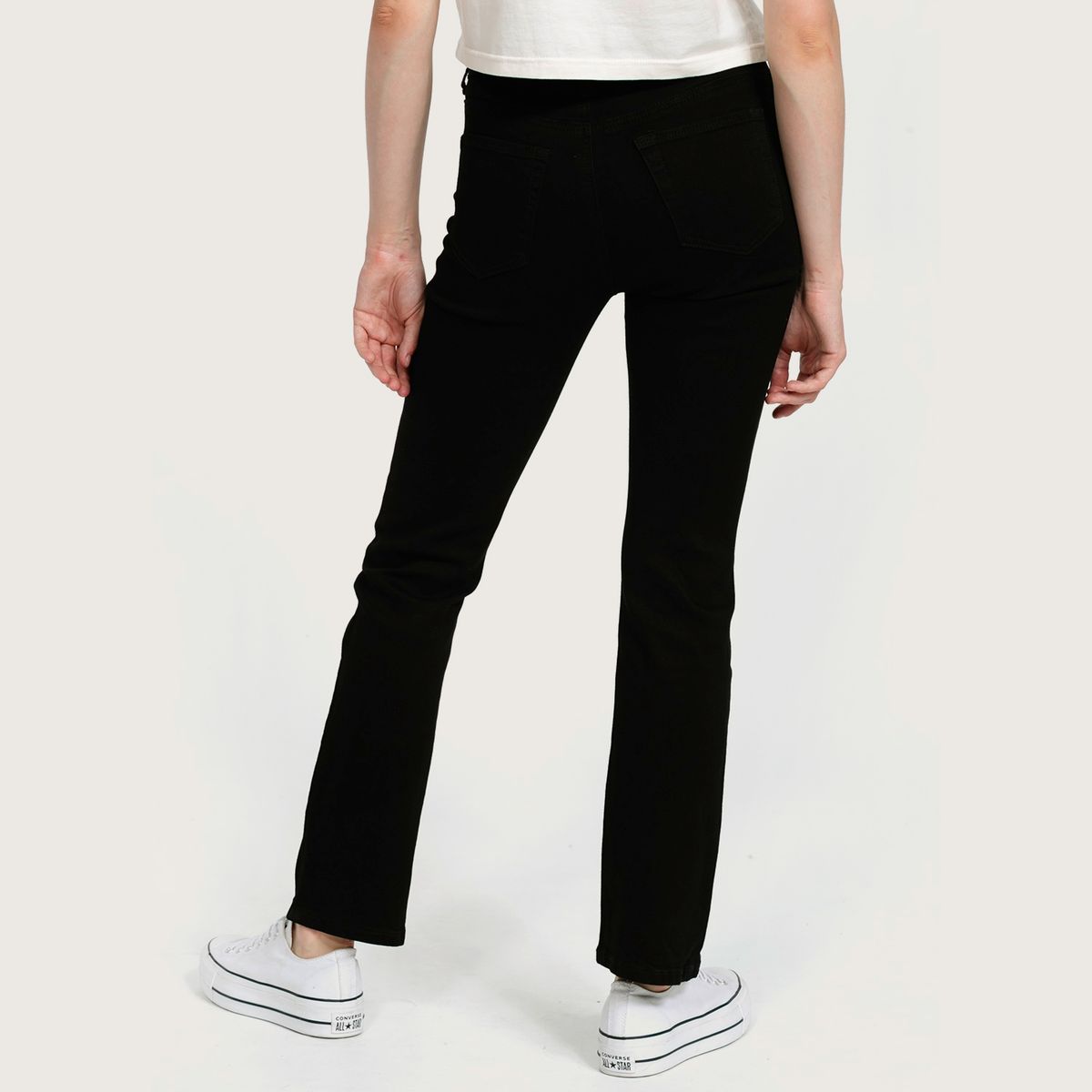 SYBILLA - Sybilla Jeans Straight Tiro Alto Denim Mujer