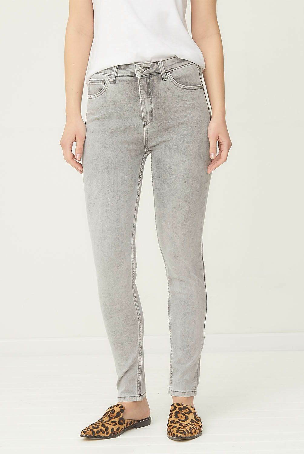 UNIVERSITY CLUB - Jeans Skinny Tiro Medio University Club Algodón Mujer