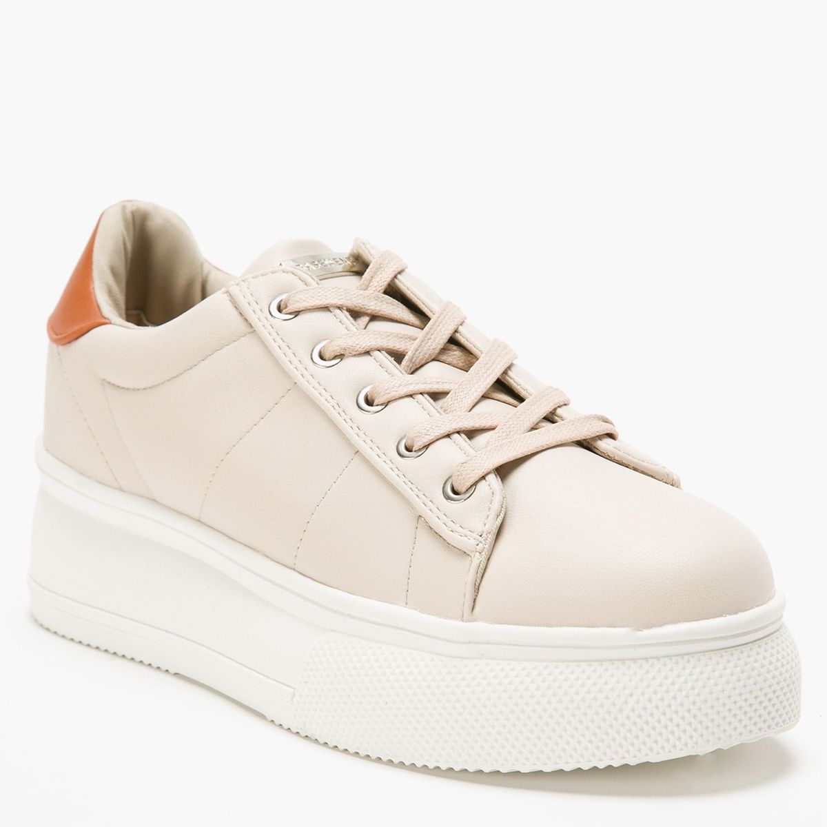 BASEMENT - Zapatilla Urbana Mujer Beige