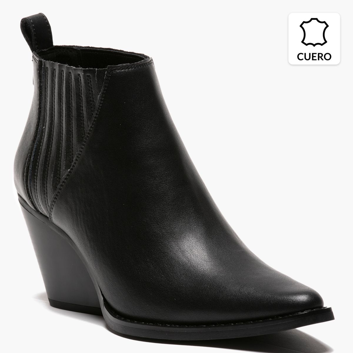 BASEMENT - Bota Vaquera Mujer Negro Basement