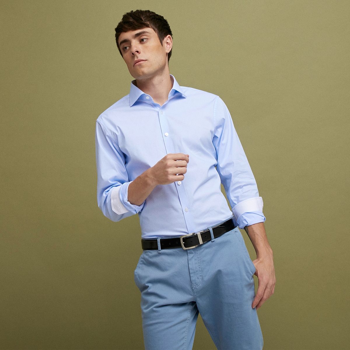 BASEMENT - Camisas De Vestir Formal Algodón Hombre Basement