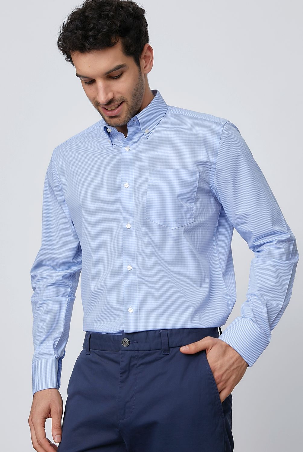 CHRISTIAN LACROIX - Camisa Formal Algodón Cuadros Hombre Christian Lacroix