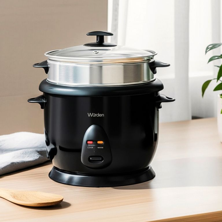 WURDEN Olla Arrocera 1.8 Litros con Vaporera Acero