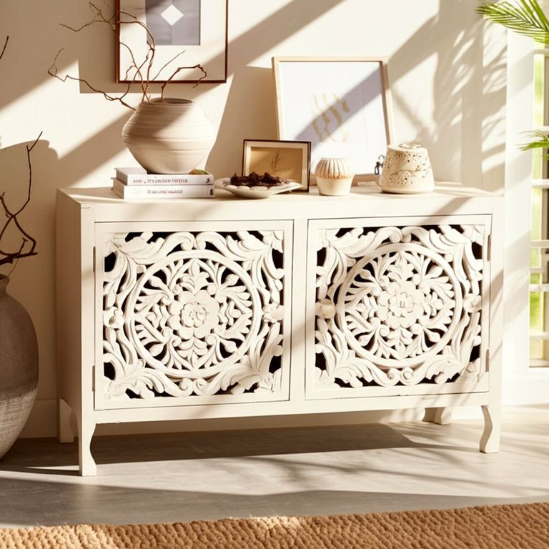 Buffet Pearl 2 Puertas Blanco