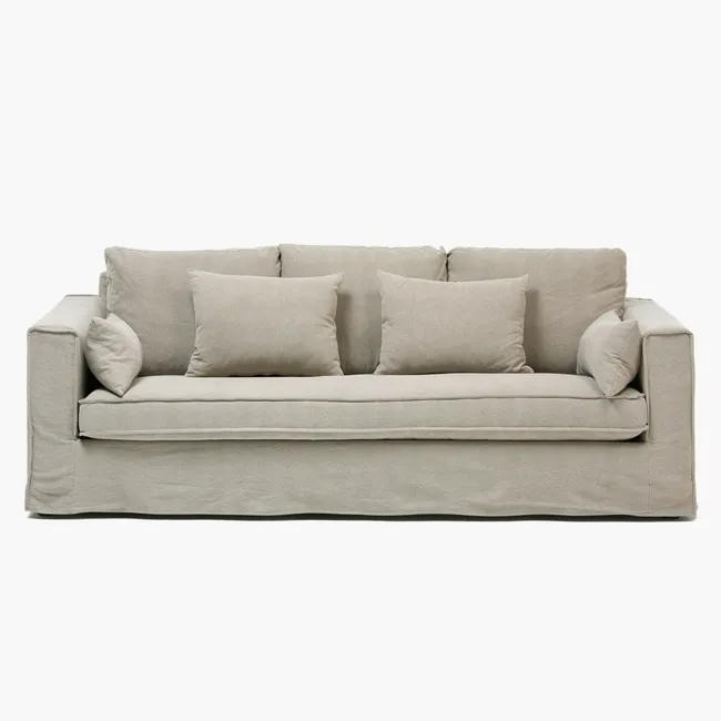 BASEMENT HOME - Sofá Baldomero 3 Cuerpos Tela Basement Home