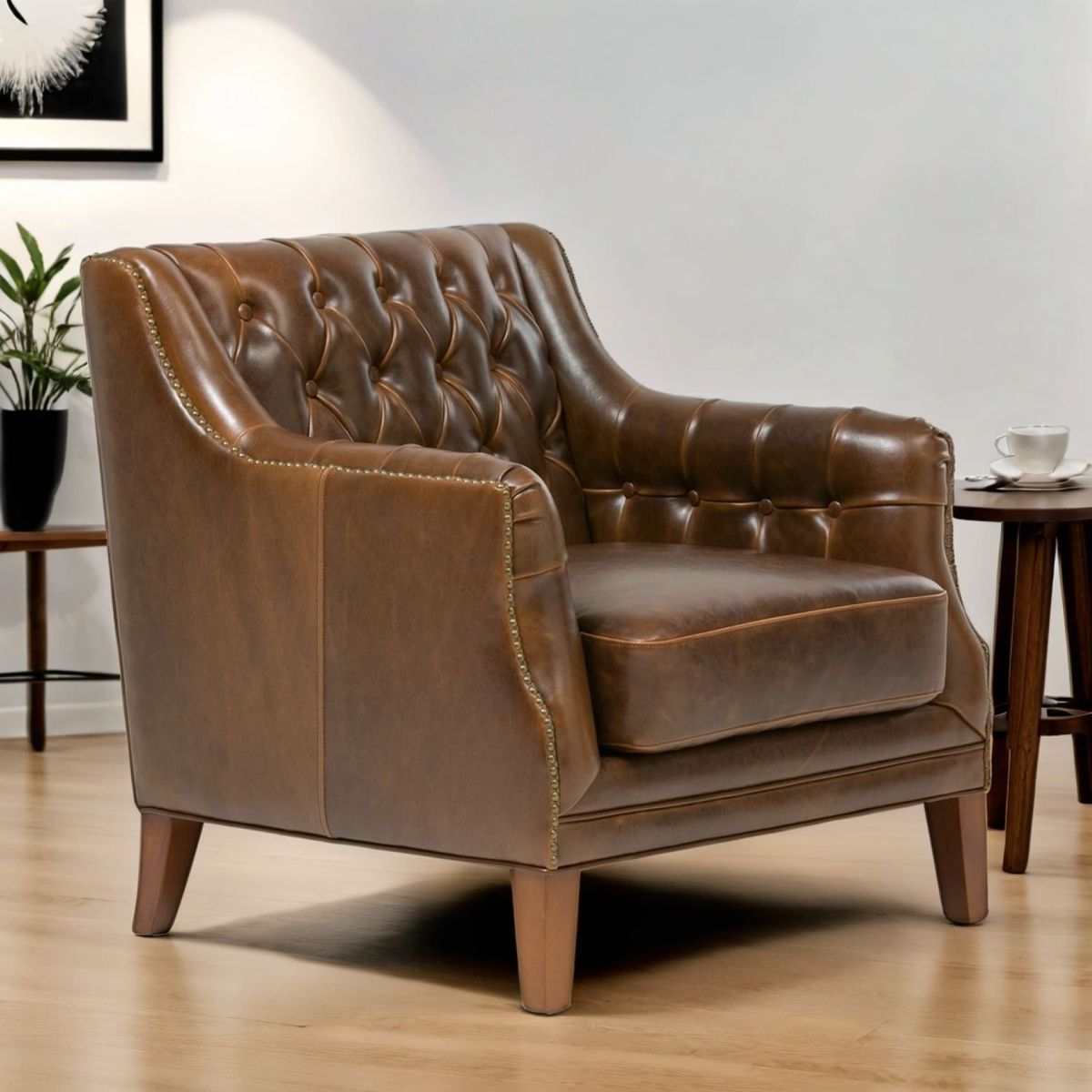 BASEMENT HOME - Poltrona Scotland De Cuero Basement Home