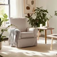 Sillón De Lactancia Bertha Reclinable Gris Claro