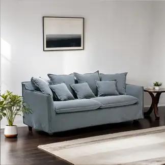 BASEMENT HOME - Sofá 3 Cuerpos Atlanta Tela