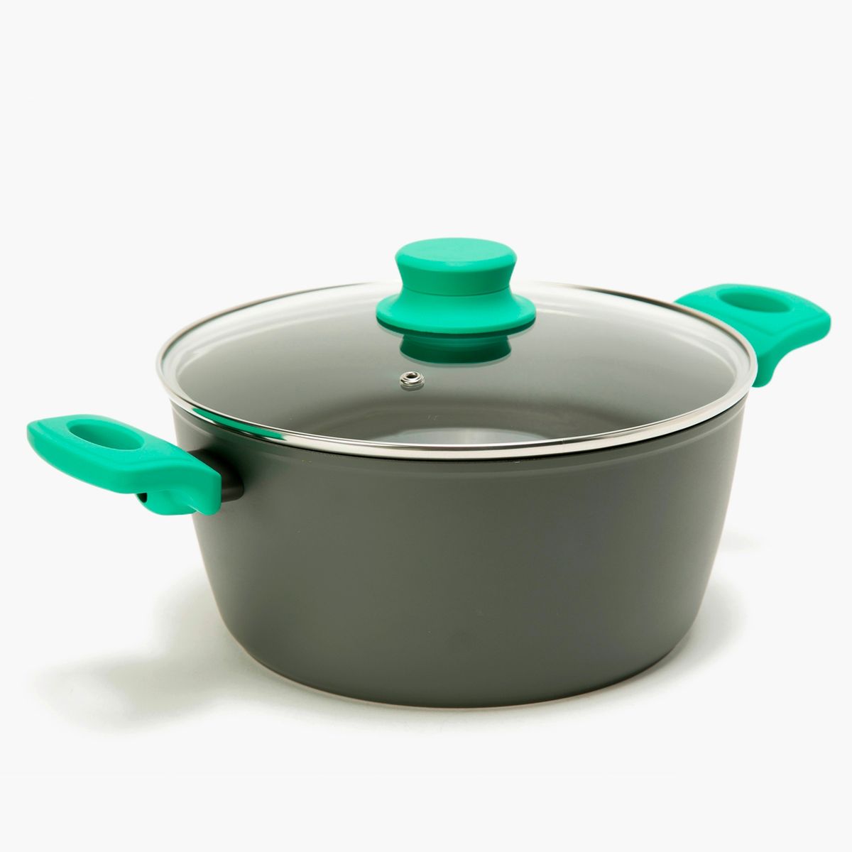 WURDEN - Olla Antiadherente Wurden Color 24cm con Tapa Vidrio