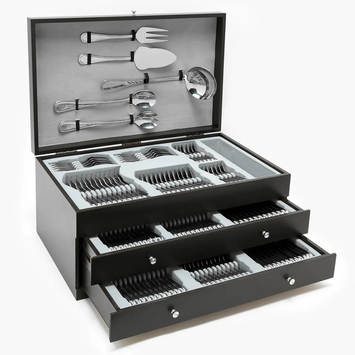 ROBERTA ALLEN - Maleta de Cuchillería Ridgewood 125 Piezas Acero Inoxidable Roberta Allen