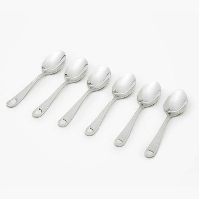 Imagen 2 del producto Cucharas de Café Pearl Acero Inoxidable 6 Unidades