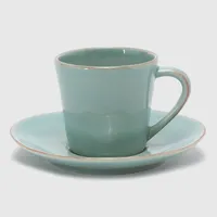 Taza De Té + Plato Cerámica